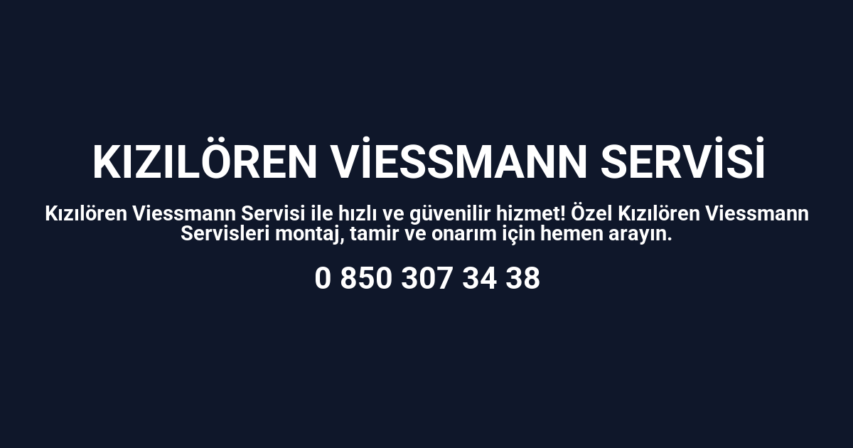 Kızılören Viessmann Servisi